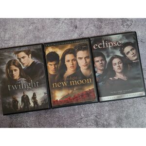 Twilight Saga DVD Lot: Twilight, New Moon, & Eclipse - Special Editions!
